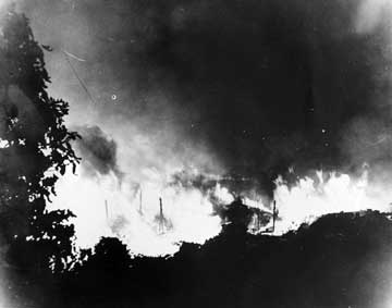 The explosion was heard many miles away